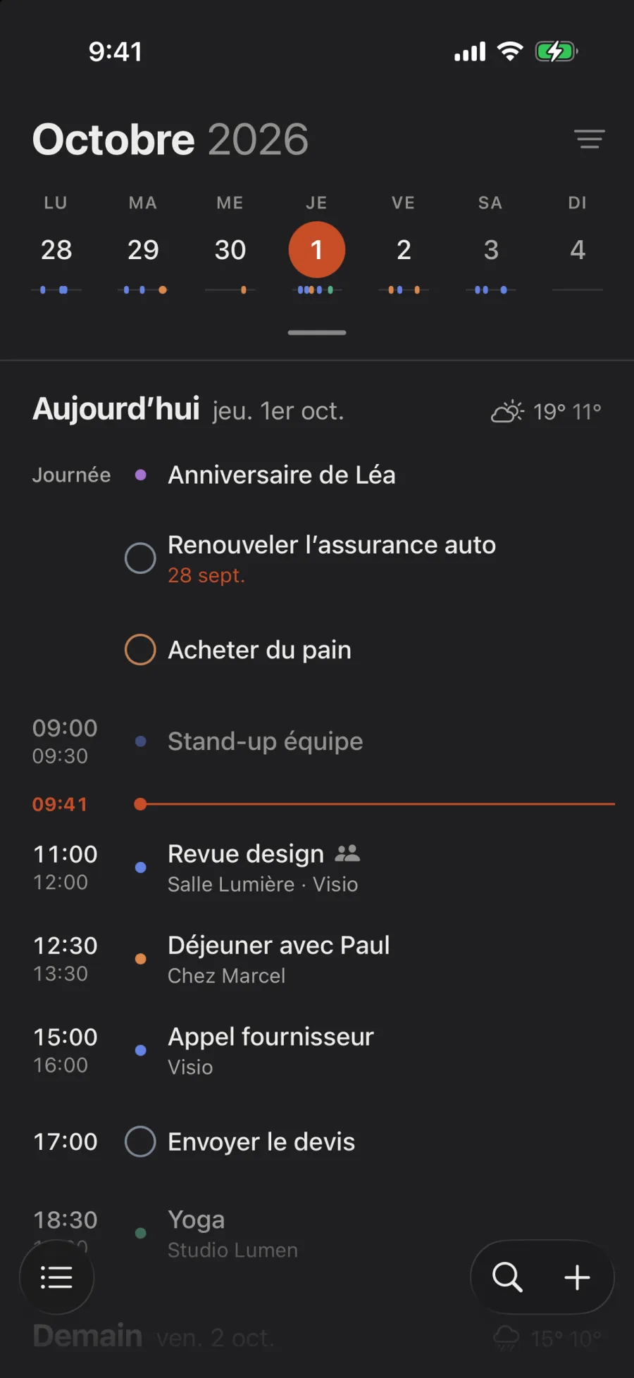 L’agenda en Graphite.