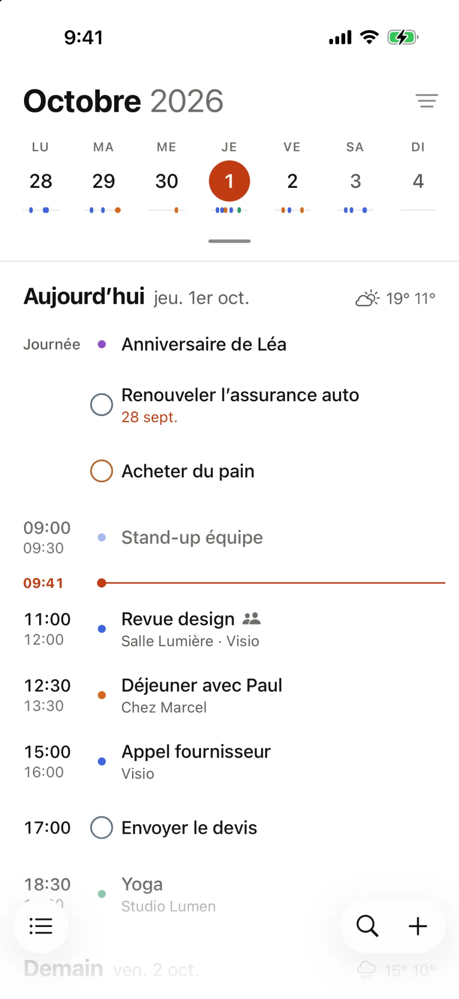 L’agenda en Blanc.